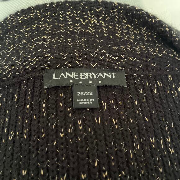 Lane Bryant Pullover Wideneck Sweater Sz 26/28  Whimsigoth Vampy Shimmer Holiday - Picture 9 of 11